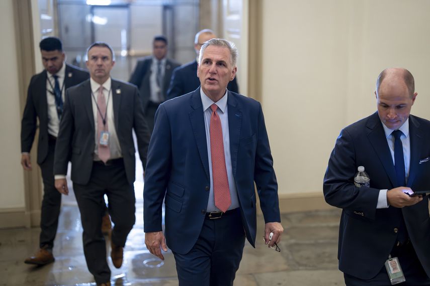 El presidente de la Cámara de Representantes Kevin McCarthy.