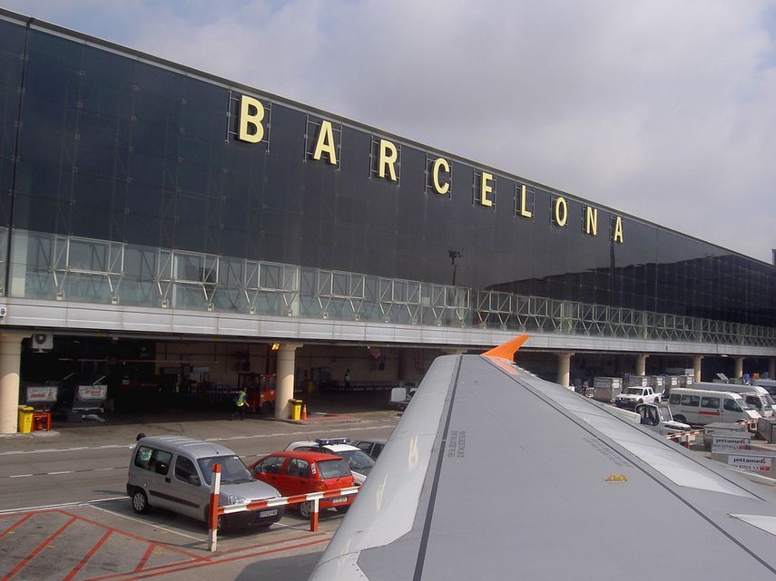 Aeropuerto de Barcelona, España.&nbsp;