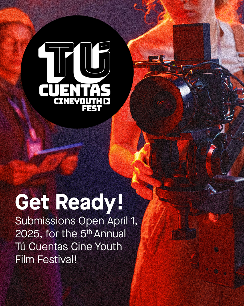 Flyer de la quinta edición de&nbsp;¡Tú Cuentas! Cine Youth Fest.