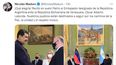 Oscar Laborde presentó sus cartas credenciales, como embajador de Argentina, al dictador Nicolás Maduro.