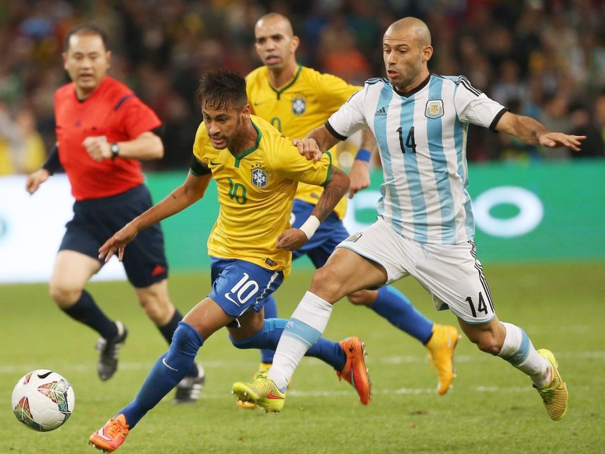 Neymar tratará de liderar la ofensiva brasileña ante su máximo rival.