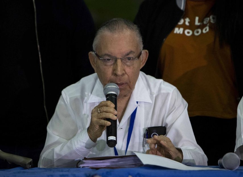 El jefe negociador de la Alianza Cívica, Carlos Tünnermann.&nbsp;