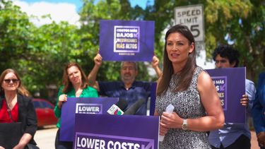 Nikki Fried, aspirante demócrata a la gobernación de Florida.
