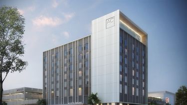 Así lucirá el hotel que se construye en el Dadeland Mall, en el suroeste de Miami.