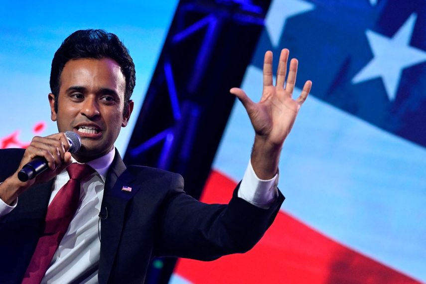 El candidato republicano a las primarias Vivek Ramaswamy.