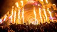 Travis Scott actúa en el primer día del Astroworld Music Festival en el NRG Park, el 5 de noviembre de 2021, en Houston.&nbsp;
