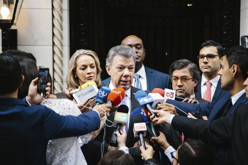 Santos dijo que la reunión fue muy cordial, donde cada uno de los participantes expresó sus opiniones sobre Venezuela.