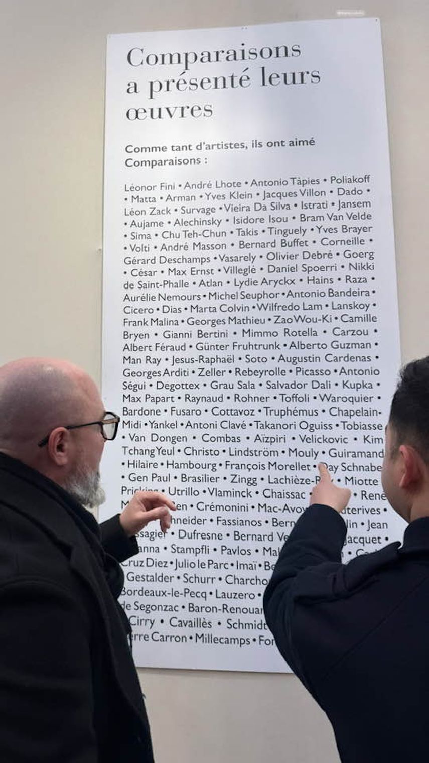 Fredy Villamil en el Salon Comparaisons.