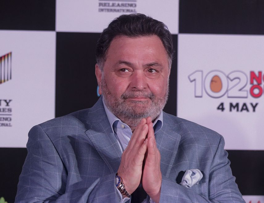 El actor de Bollywood Rishi Kapoor llega al lanzamiento de la canci&oacute;n de la pel&iacute;cula 102 Not Out en Mumbai, India.&nbsp;