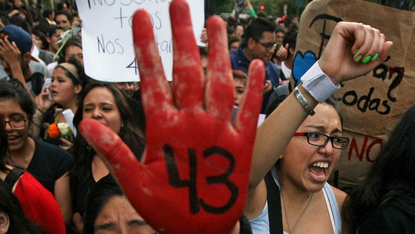Tras la desaparición de los 43 de Ayotzinapa, en septiembre de 2014, las protestas exigiendo saber la verdad de lo sucedido se han multiplicado.