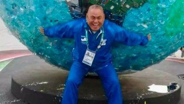 El entrenador del equipo olímpico de boxeo de Samoa, Lionel Elika Fatupaito