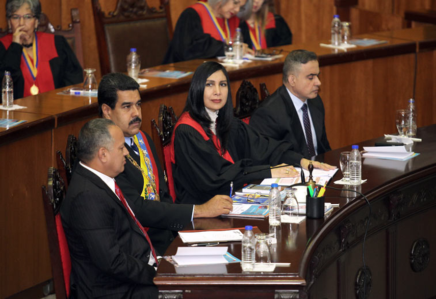 El pasado mes de diciembre, la mayoría simple del parlamento venezolano, controlada por el chavismo, designó a la cúpula del Tribunal Supremo de Justicia, encabezada por Gladys Gutiérrez. (Foto: TSJ)