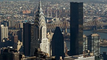 Vista, desde el Empire State, del edificio Chrysler, que fuera el más alto de Nueva York cuando abrió sus puertas en 1930.