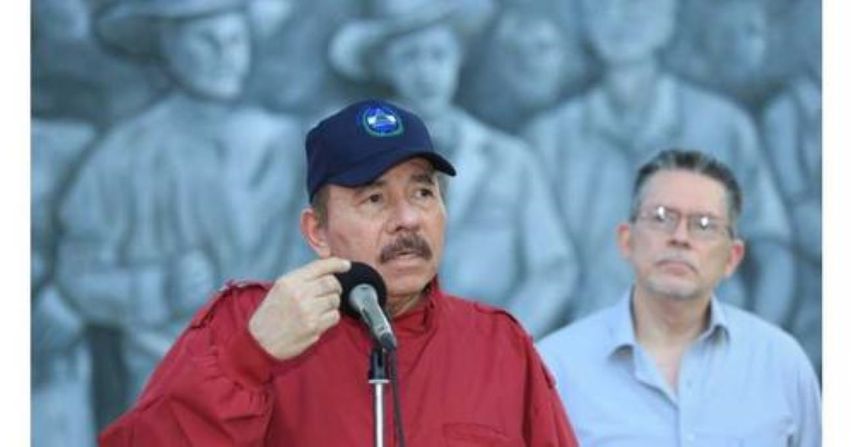 El dictador Daniel Ortega, Managua, Nicaragua.