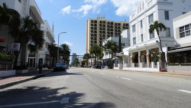 Calles de Miami Beach durante la pandemia.&nbsp;