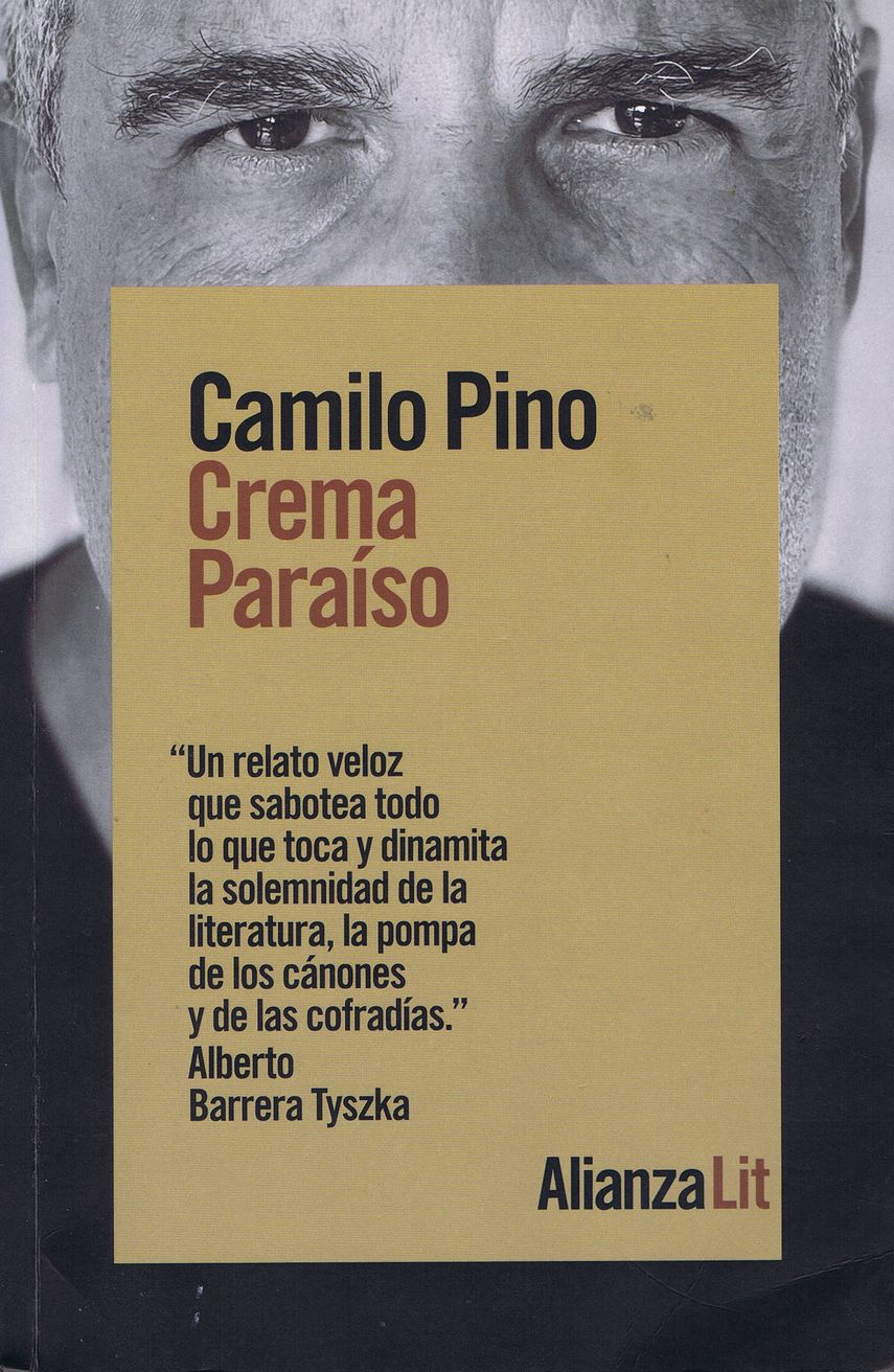 Portada de la novela Crema Paraíso, de Camilo Pino.&nbsp;