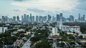 Vista parcial de Miami, con sus altos edificios en la costa.