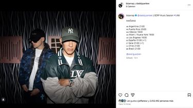 El músico argentino Bizarrap y el reguetonero boricua Daddy Yankee.