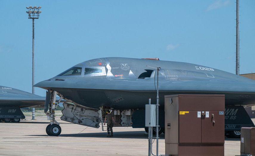 Imagen del bombardero B2 de la fuerza aérea de EEUU.