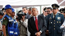 El presidente de&nbsp;México, Andrés Manuel López Obrador, participa en la inauguración del inicio de los trabajos para la construcción del Aeropuerto Internacional General Felipe Ángeles, estado de&nbsp;México.