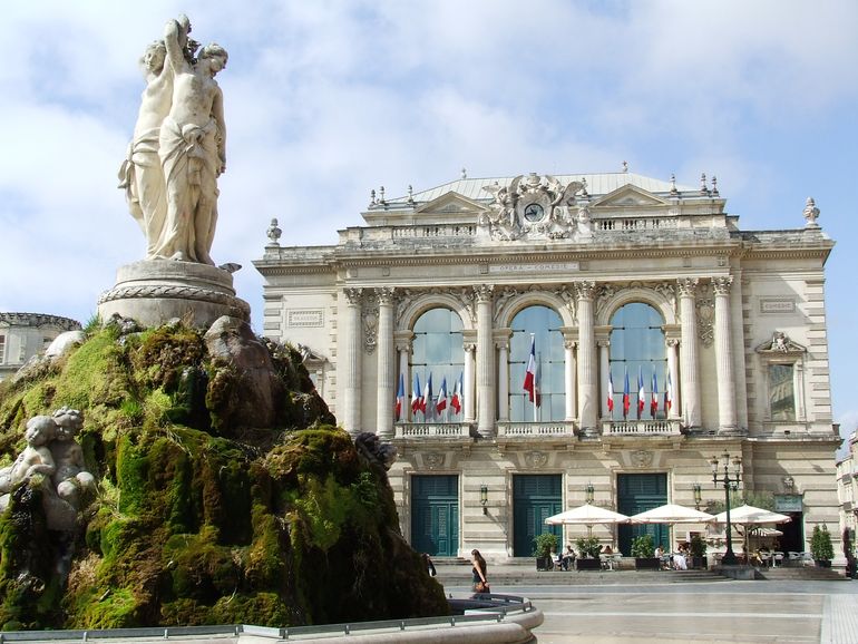 La Place de la Comédie, en Montpellier.