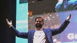 El político Gabriel Boric, escogido como nuevo presidente de Chile.