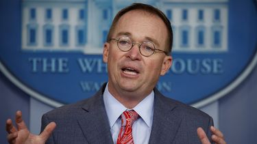 El jefe de despacho de la Casa Blanca, Mick Mulvaney. 