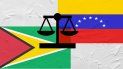 Collage con las banderas de Guyana y Venezuela. Collage con las banderas de Guyana y Venezuela.