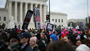 Decenas de miles de manifestantes se dieron cita frente a la Corte Suprema con pancartas y atuendos contra el aborto y a favor de la vida humana.