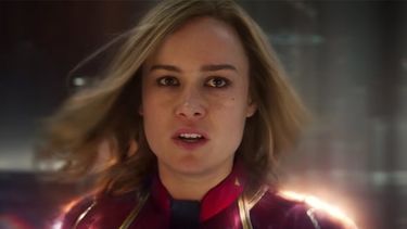 Brie Larson como Capitana Marvel.&nbsp;