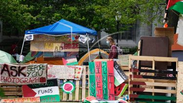 Protestas en la Universidad de Chicago.