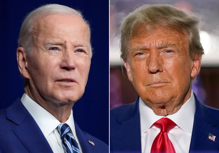El presidente Joe Biden y el expresidente Donald Trump.