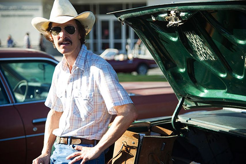 En esta imagen difundida por Focus Features, Matthew McConaughey en el papel de Ron Woodroof en una escena de la película Dallas Buyers Club. (AP Foto/Focus Features, Anne Marie Fox)