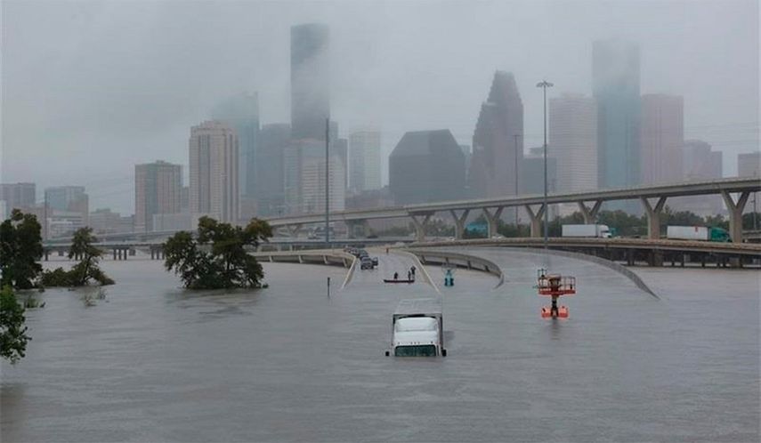 Texas tras el paso del huracán Harvey.