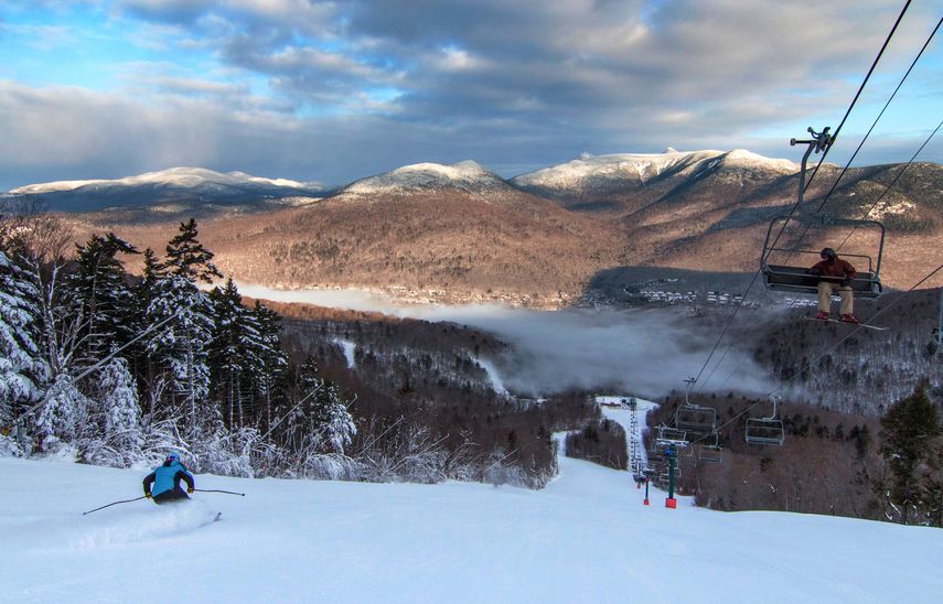 Loon Mountain tiene 45 kilómetros de pistas.