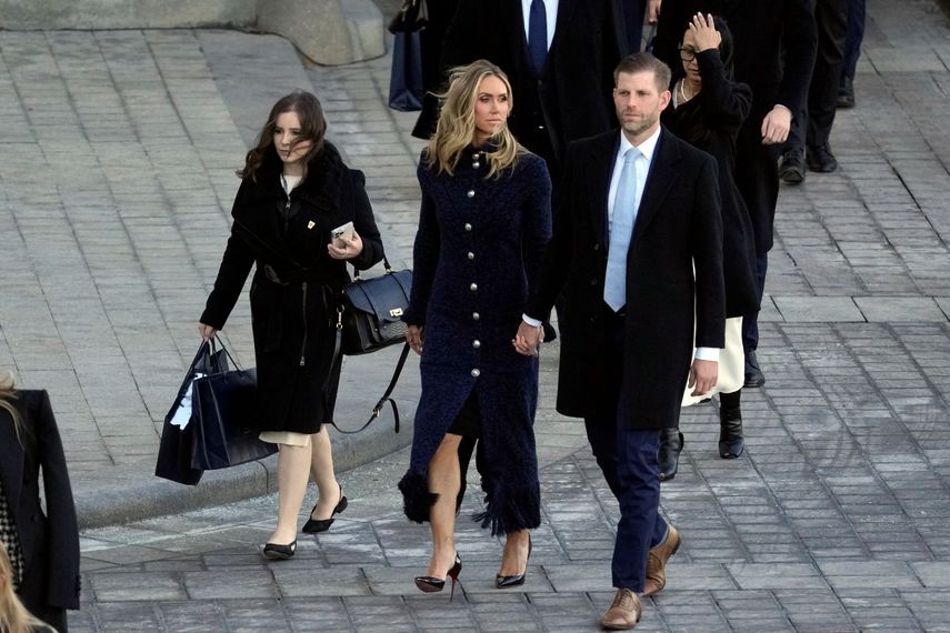 La esposa de Eric Trump, Lara Trump, durante los eventos de investidura del presidente Donald J. Trump.