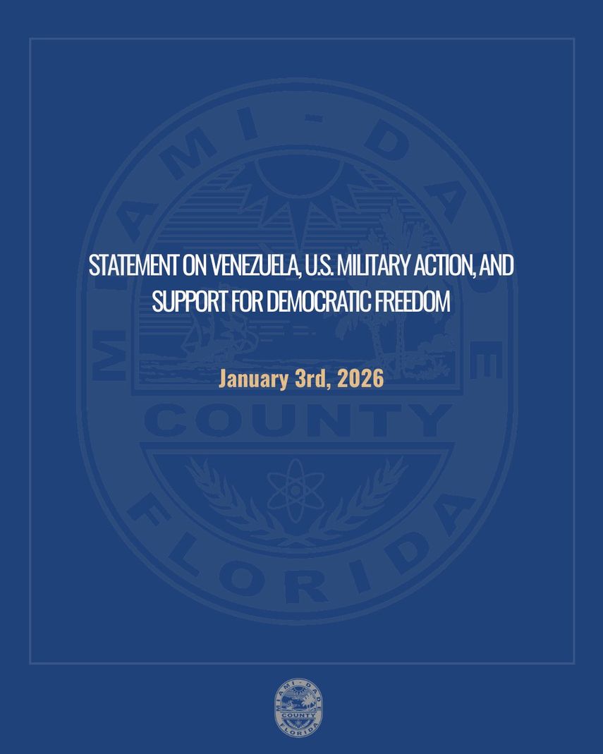 Declaración de la alcaldesa Daniella Levine-Cava.