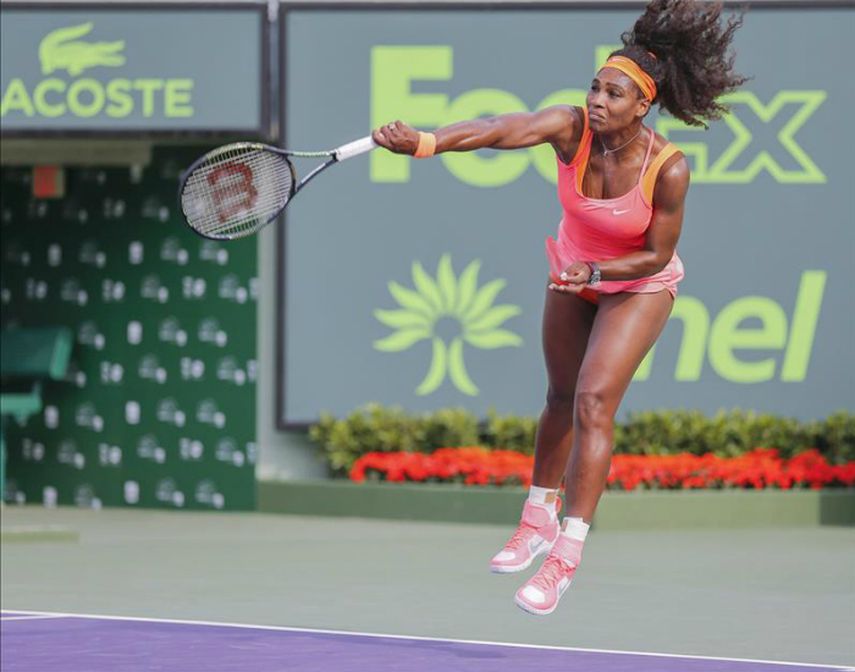 Serena apenas ha perdido siete de los 80 partidos que ha disputado en Miami. (EFE)