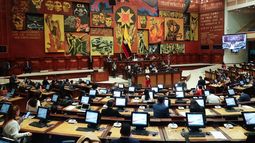 Vista general del pleno de la Asamblea Nacional de Ecuador.&nbsp;