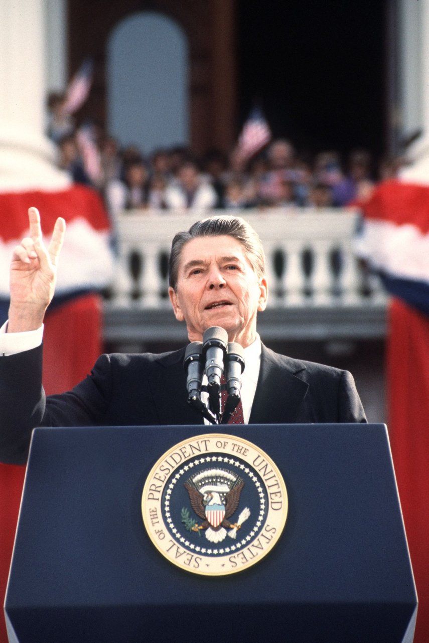 El expresidente estadounidense Ronald Reagan.&nbsp;