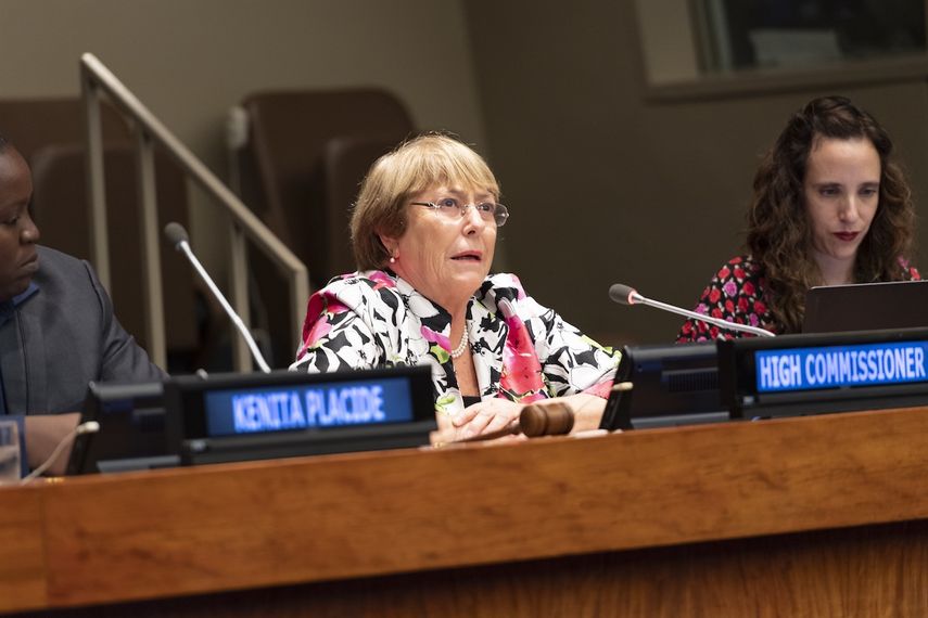 La expresidenta chilena Michelle Bachelet, actual Alta Comisionada de la ONU para los Derechos Humanos.&nbsp;