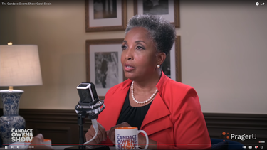 Carol Swain en el programa The Candace Owens Show.&nbsp;