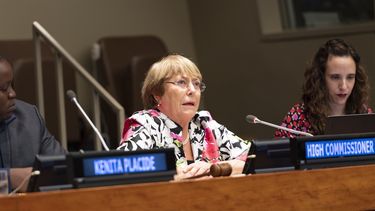 La expresidenta chilena Michelle Bachelet, actual Alta Comisionada de la ONU para los Derechos Humanos.&nbsp;