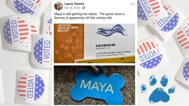 Collage con la publicación de Laura Yourex en Facebook.&nbsp;