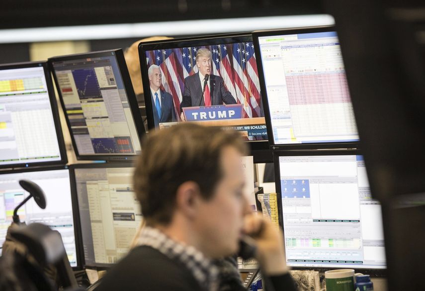 En la bolsa de Fráncfort, los valores que más caían eran los exportadores