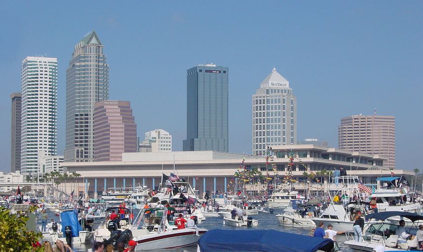 Vista parcial del centro de Tampa.