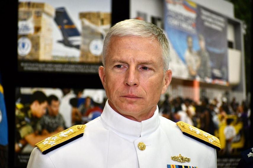El jefe del Comando Sur, el almirante Craig Faller. 