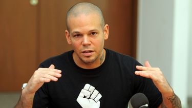 El vocalista del grupo Calle 13, René Pérez.
