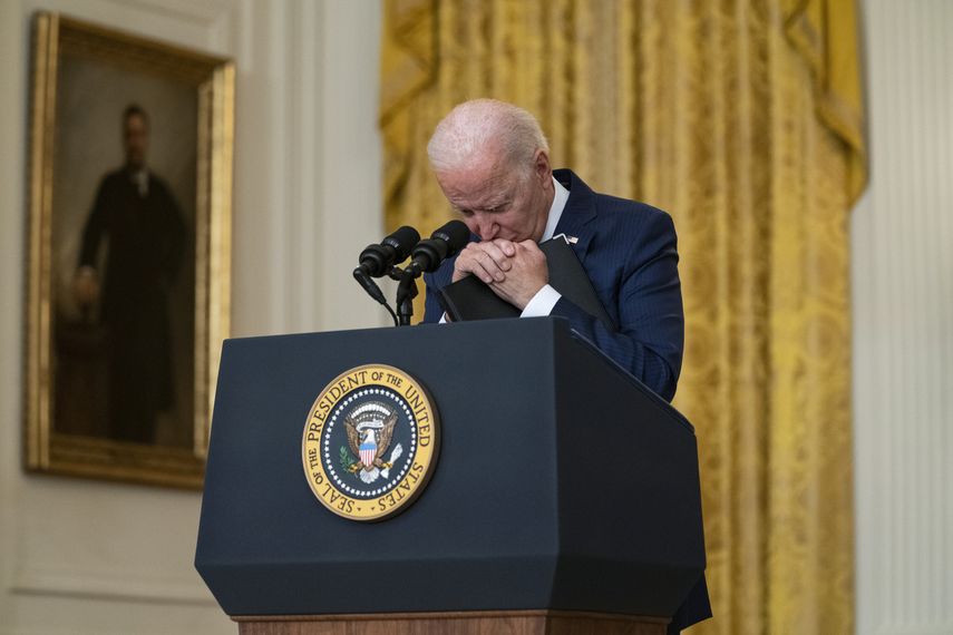 El presidente de Estados Unidos Joe Biden. El 77% de los encuestados afirma que está demasiado viejo para un segundo mandato.