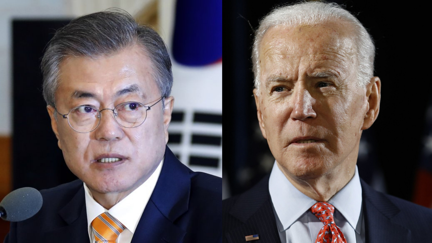 Presidente de Corea del Sur pide a Biden que negocie con Pyongyang